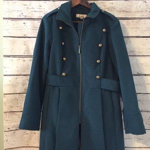 ❄️Decree Teal Blue Pea Coat